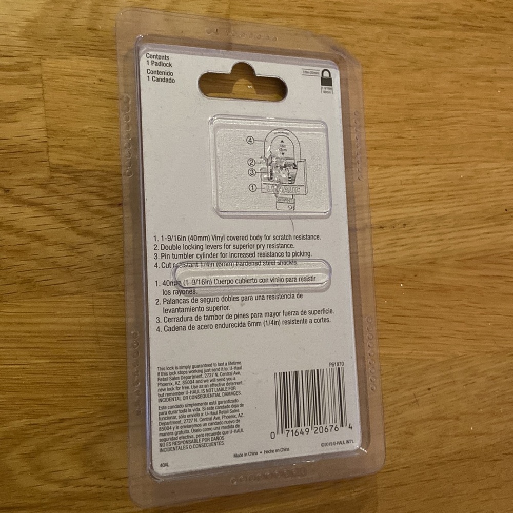Utility Padlock - Picture 3 of 3